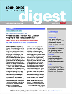 Co-op & Condo Case Law Digest